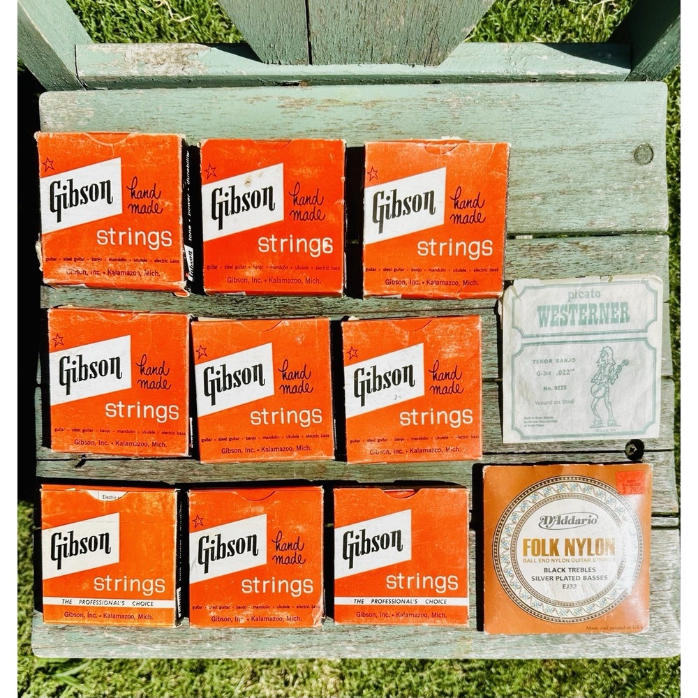 VINTAGE GIBSON GUITAR STRINGS HANDMADE 1950s Lot